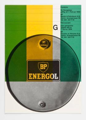 BP Energol Preisliste für Garagisten