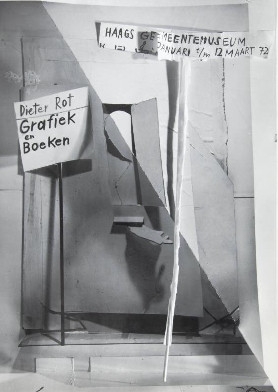 Dieter Rot - Grafiek en Boeken - Haags Gemeentemuseum 8. Januar - 12. Maart 72