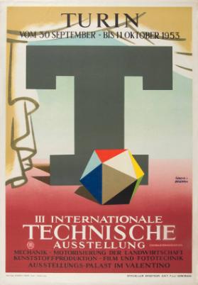 Turin 1953 - III Internationale technische Ausstellung (...) - Ausstellungs-Palast im Valentino