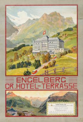 Engelberg - Gr. Hotel - Terrasse - Fahrtenplan