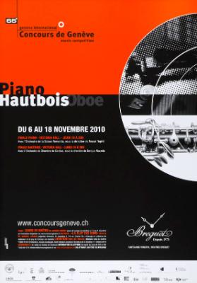 Concours de Genève - Piano - Hautbois - Oboe