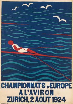 Championnats d'Europe à l'aviron - Zurich, 2 août 1924