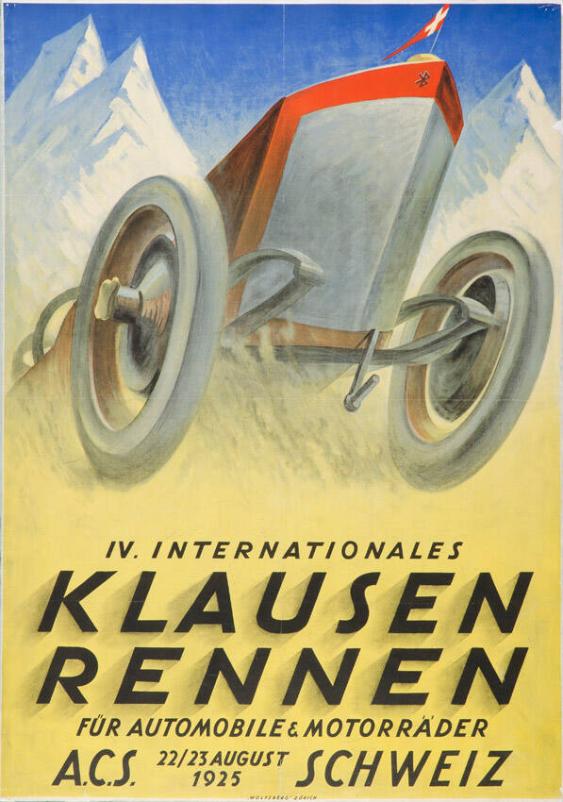 IV. Internationales Klausenrennen - für Automobile & Motorräder - A.C.S. 22/23 August 1925 - Schweiz