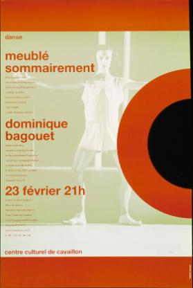 Danse - Meublé sommairement - Dominique Bagouet - Centre Culturel de Cavaillon