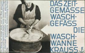 Das zeitgemässe Waschgefäss - Die Waschwanne Krauss