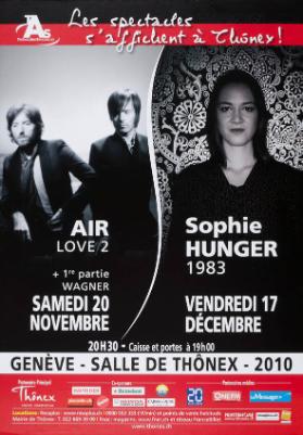 Thônex Art Spectacles - Air - Sophie Hunger - Genève - Salle Thônex - Les spectacles s'affichent à Thônex!