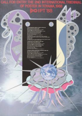 IPT'88 - Call for Entry: The 2nd International Triennial of Poster in Toyama, 1988