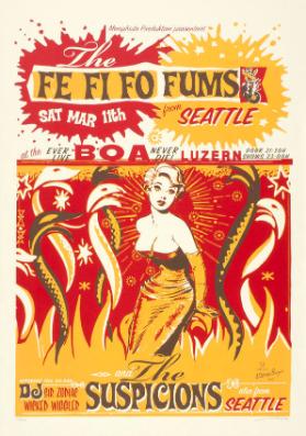 Fe Fi Fo Fums - from Seattle - at the Boa Luzern - ever live- never die!  And the Suspicions also from Seattle