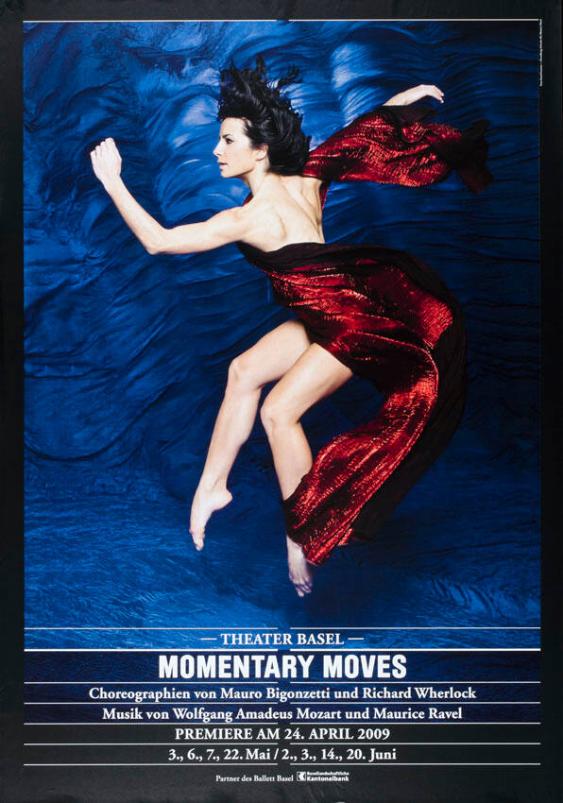 Theater Basel - Momentary moves - Choreographien von Mauro Bigonzetti und Richard Wherlock - Musik von Wolfgang Amadeus Mozart und Maurice Ravel