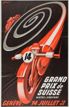 Grand Prix de Suisse - Motos & Sidecars - Genève. 14 juillet 1946