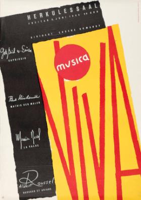 Musica viva - Herkulessaal - Freitag 5. Juni 1959 - 20 Uhr - Dirigent Eugene Ormandi