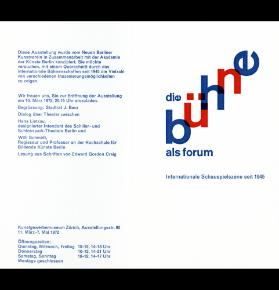 Die Bühne als Forum. Internationale Schauspielszene seit 1945