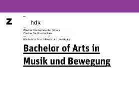 Bachelor of Arts in Musik und Bewegung