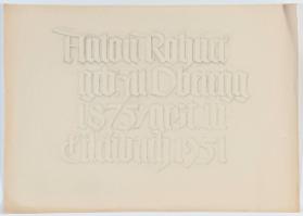 Grabmalinschrift : Anton Rahner