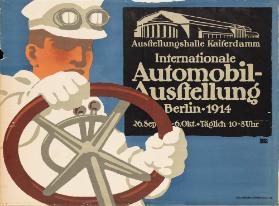 Ausstellungshalle Kaiserdamm - Internationale Automobil-Ausstellung - Berlin 1914
