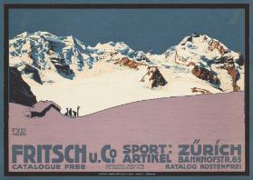 Fritsch u. Co. Sportartikel - Zürich Bahnhofstrasse 63 - Catalogue free - Katalog kostenfrei - Berninagruppe v. d. Diavolezza aus