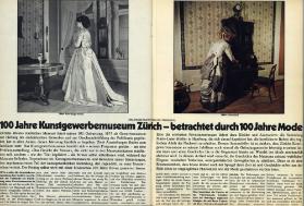 100 Jahre Kunstgewerbemuseum Zürich - betrachtet durch 100 Jahre Mode