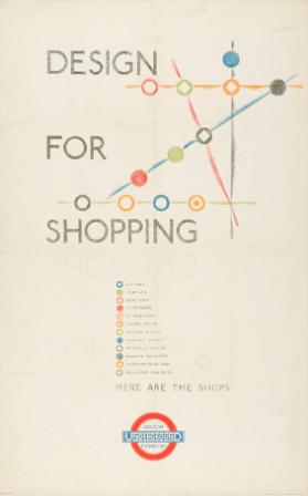 Design for shopping - Here are the shops - London Transport Underground