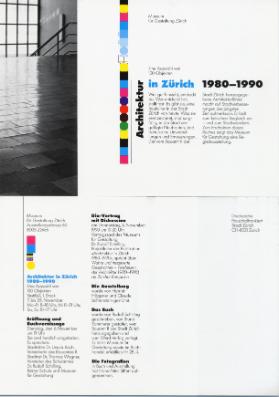 Architektur in Zürich 1980 - 1990
