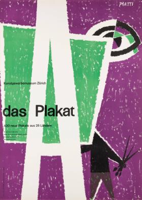 A - Das Plakat - 400 neue Plakate aus 25 Ländern - Kunstgewerbemuseum Zürich