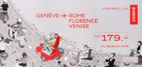 Genève - Rome - Florence - Venise - (...) - Live well, fly - Baboo