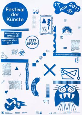 Festival der Künste 2011: Plakat gross Blau