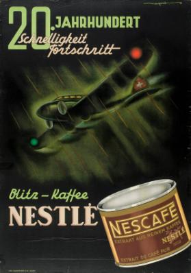 20. Jahrhundert - Schnelligkeit - Fortschritt - Blitz-Kaffee - Nescafé - Nestlé