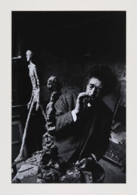 [Alberto Giacometti in seinem Atelier, Rue Hippolyte Maindron, Paris, 1960]