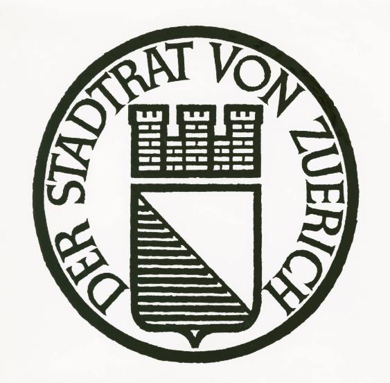 Stempel 'Der Stadtrat von Zürich'