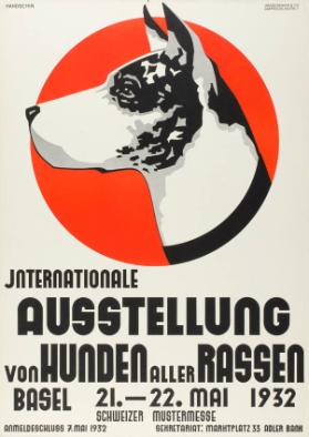 Internationale Ausstellung von Hunden aller Rassen - Basel - Schweizer Mustermesse - 1932