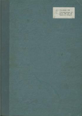 Pressemeldungen zur Krise 1963 und zum Rücktritt Altherrs