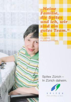 "Meine Familie, die Spitex und ich, wir sind ein gutes Team." Spitex Zürich - In Zürich daheim. Hilfe und Pflege zu Hause