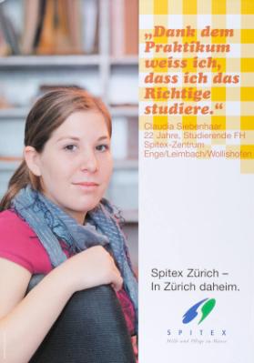 "Dank dem Praktikum weiss ich, dass ich das Richtige studiere." Spitex Zürich - In Zürich daheim. Hilfe und Pflege zu Hause