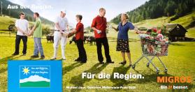 Aus der Region. Für die Region. Migros. Michael Jaun, Gewinner Meilenstein-Preis 2009 - Migros - Ein M besser.