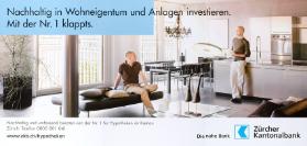 Nachhaltig in Wohneigentum und Anlagen invenstieren. Mit der Nr. 1 klappts. Die nahe Bank - Zürcher Kantonalbank