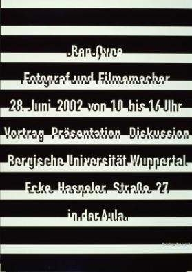 Ben Oyne - Fotograf und Filmemacher - Bergische Universität Wuppertal (....)