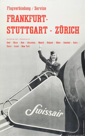 Flugverbindung / Service - Frankfurt - Stuttgart - Zürich - Swissair