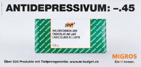 Antidepressivum: -.45 - M Budget Milchschokolade - Über 500 Produkte mit Tiefpreisgarantie. Migros - Ein M besser.