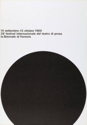 28° Festival internazionale del teatro di prosa - La Biennale di Venezia