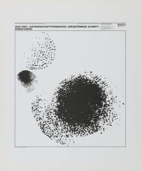 1963-1967: 'Astronautentypographie. Kreisförmige Schriftstrukturen'