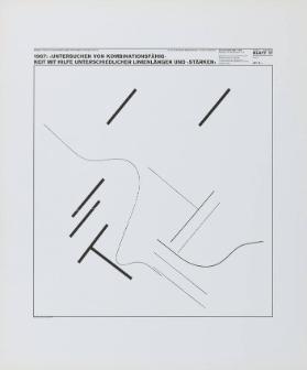 1967: 'Untersuchen von Kombinationsfähigkeiten mit Hilfe unterschiedlicher Linienlängen und -stärken'