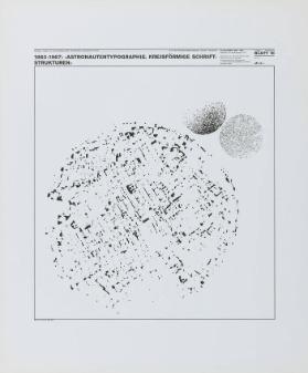 1963-1967: 'Astronautentypographie. Kreisförmige Schriftstrukturen'