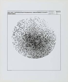 1963-1967: 'Astronautentypographie. Kreisförmige Schriftstrukturen'