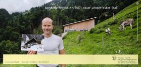 Berghilfe-Projekt Nr. 5467: neuer wetterfester Stall. Schweizer Berghilfe - Aide Suisse aux montagnards - Aiuto Swizzero ai montanari - Agid Swizzer per la muntogna