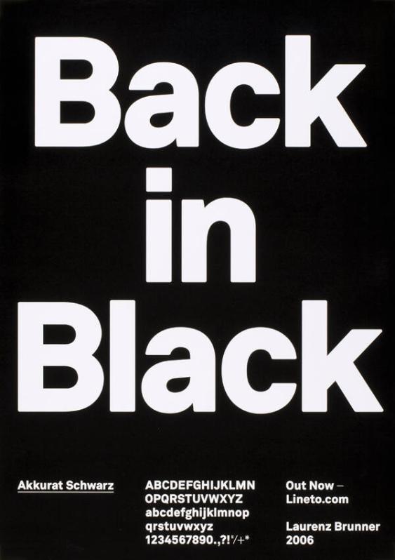 Back in black - Akkurat schwarz - (...) - Laurenz Brunner - 2006