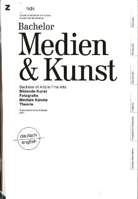 Bachelor of Arts in Medien & Kunst
