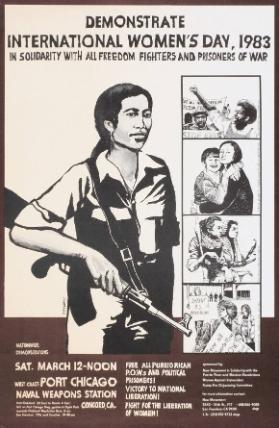 Demonstrate international women's day, 1983 - In solidarity with all freedom fighters and prisoners of war