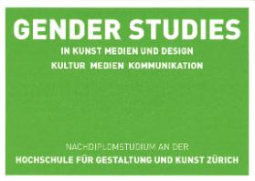 HGKZ, NDS Gender Studies in Kunst Medien und Design