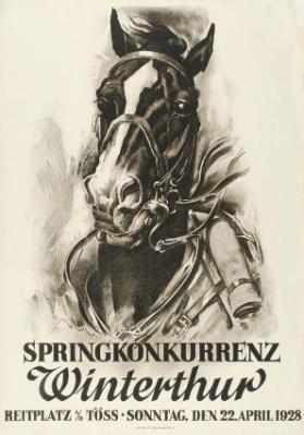 Springkonkurrenz Winterthur - Reitplatz a/d Töss - Sonntag, den 22. April 1928