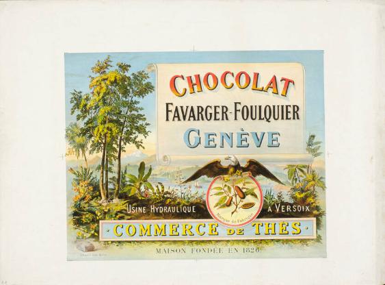 Chocolat Favarger-Foulquier - Genève - Commerce de thés